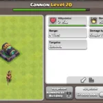 maximum levels of cannon coc