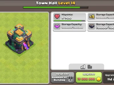 Clash of Clans TH14 Giga inferno max levels