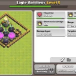 clash of clans Eagle Artillery maxmum levels