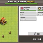 clash of clans maximum richochet cannon levels
