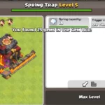 spring trap max levels coc